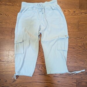 Light Green Cargo Capris